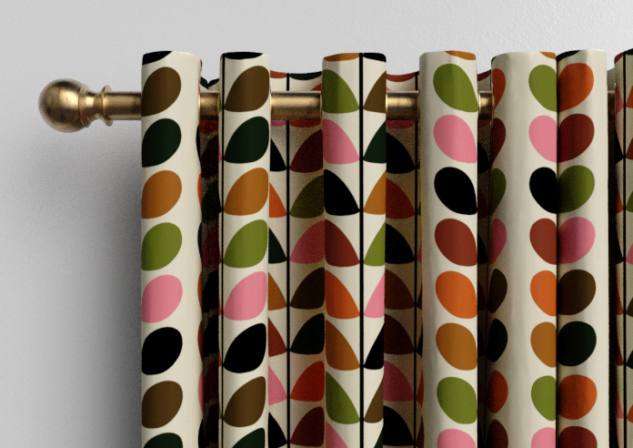 Orla Kiely Multi Stem, Pink & Red - Made to Measure Curtains - Image 12